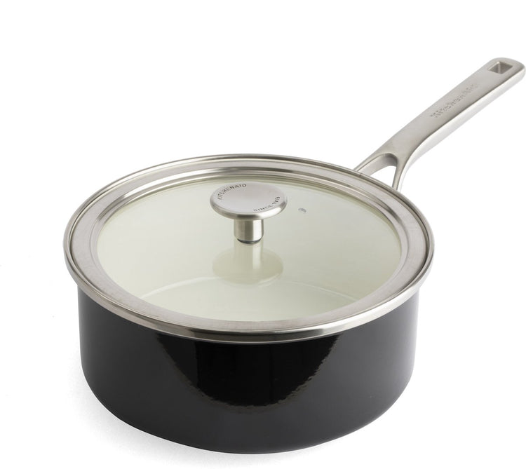 Kitchenaid casserole en acier émaillé 20cm 2,4l - noir onyx - induction - sans pfas
