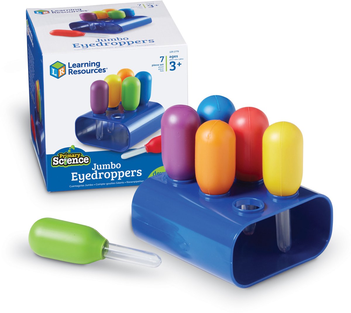 Learning Resources Primary Science® Pipettes géantes avec support - 3+