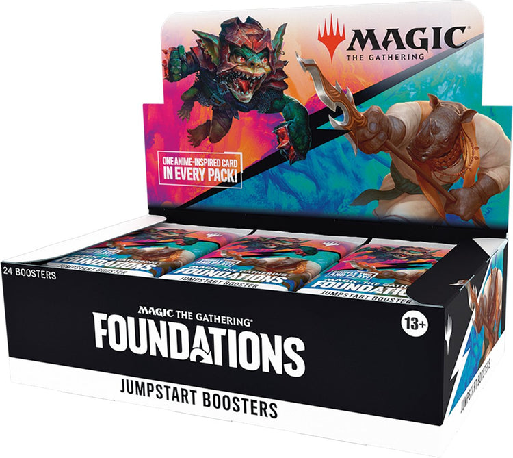 Magic the Gathering Magic : la boîte de booster de démarrage des fondations de rassemblement - 24 packs (jeu de cartes à 2 joueurs, il suffit de jouer de manière aléatoire)