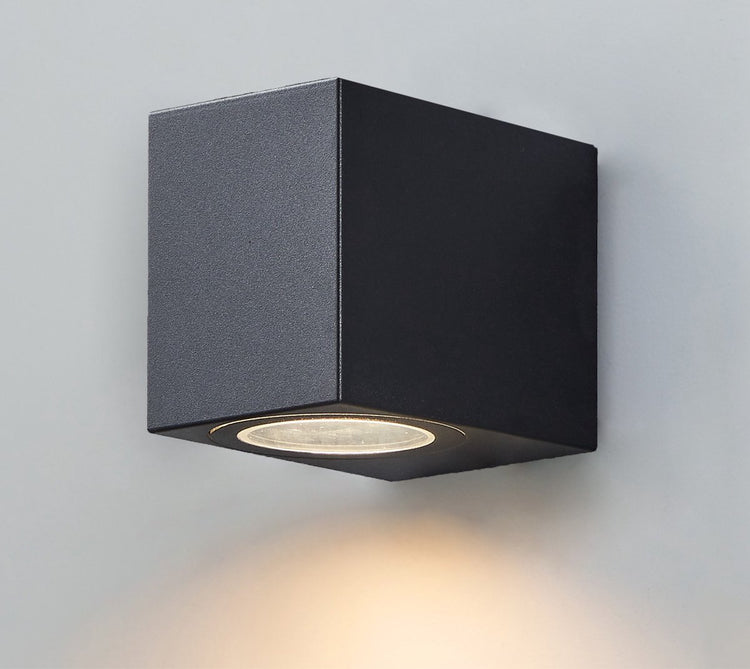 Eglo jabaga applique intérieur et extérieur - gu10 - 8 cm - noir