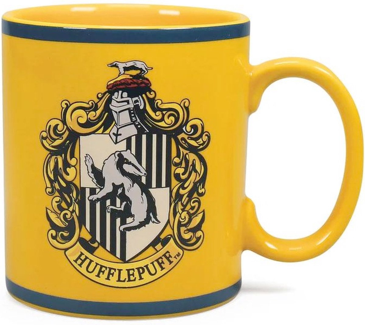 Demi-lune baie Harry Potter tasse tasse 3d Poufsouffle crête jaune