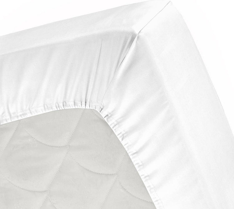 Cendrillon - drap-housse - jusqu'à 30 cm de hauteur de matelas - 120x200 210 cm - blanc