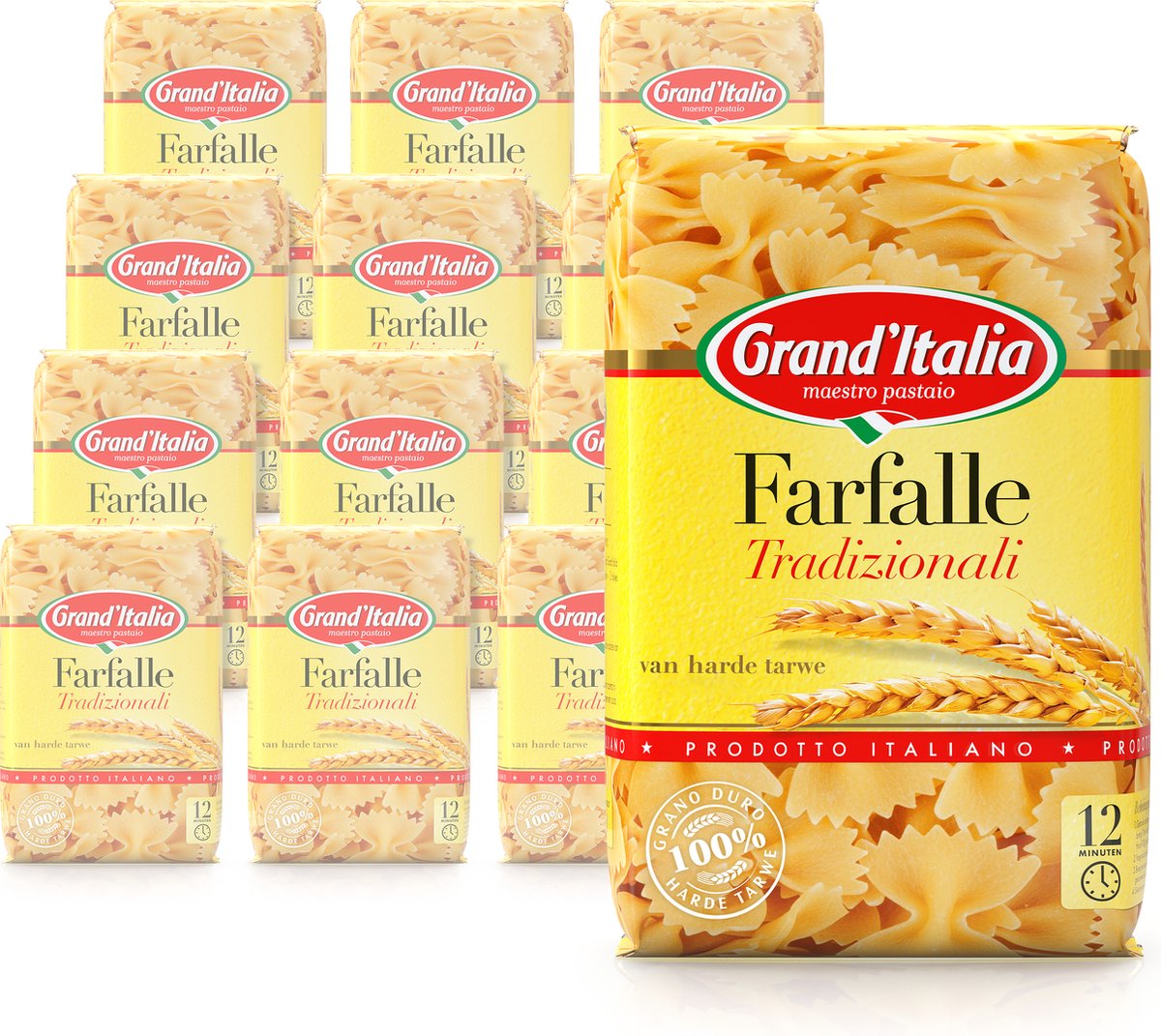 Grand'italia farfalle tradizionali - pâtes - 12 x 500g
