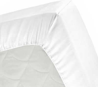 Cendrillon - drap-housse surmatelas - jusqu'à 15 cm de hauteur de matelas - 160x200 210 cm - blanc
