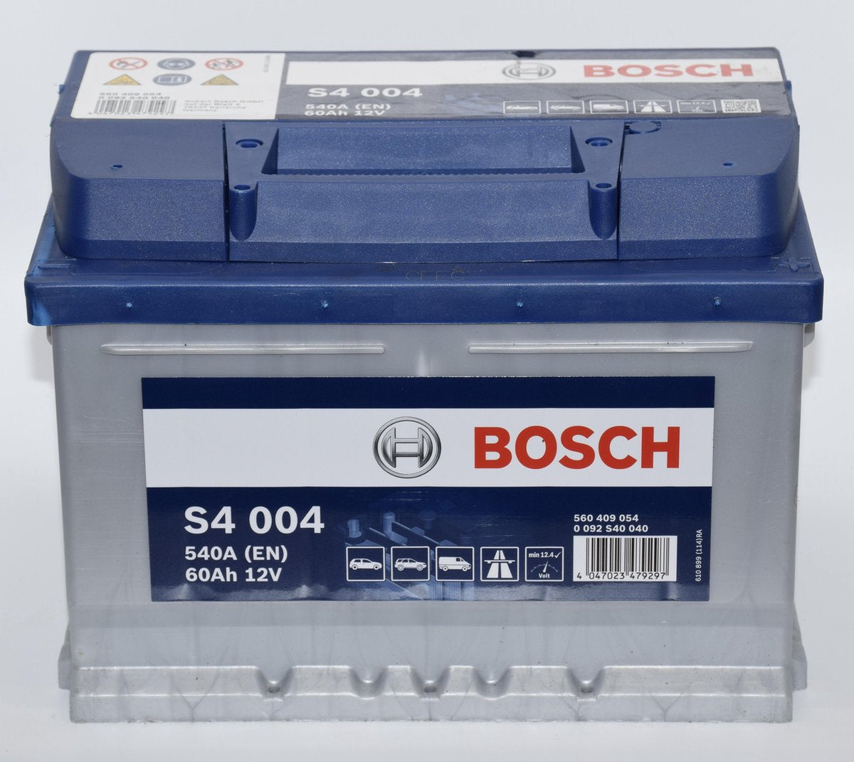Batterie de voiture Bosch S4 004 bleue 60 Ah