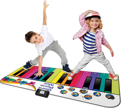 Tapis de danse N-gear xxl - tapis de piano - tapis de jeu interactif - avec différents sons de chansons - 180 cm
