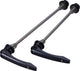 Bbb cycling set de blocage rapide lightblock - roue avant et arrière de vélo légère à dégagement rapide - titane - 100 mm 130 mm - bqr-11