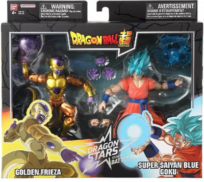 Bandai - dragon ball super - figurines dragon stars 17cm - battle pack - golden frieza vs super saiyan blue goku - licence officielle dragon ball - lot de 2 figurines - jouet enfant 4 ans et + 37169