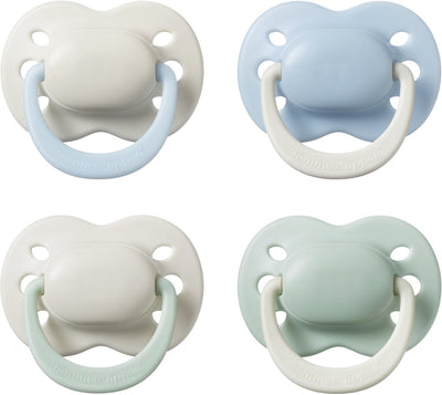 Sucette Tommee Tippee pour nouveau-nés - 0-2 mois - 4 pièces - Sucette orthodontique - Silicone 100% sans BPA - Nuages d'été et nouvelle aube
