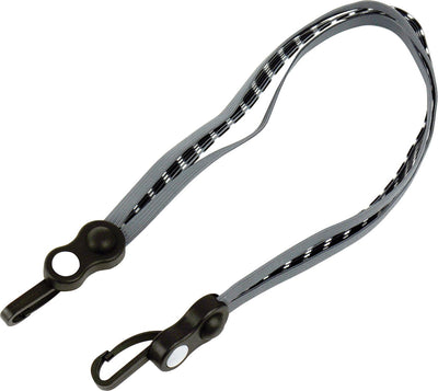 Sangle de bagage Dresco avec crochets - gris noir - 60 cm