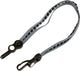 Sangle de bagage Dresco avec crochets - gris noir - 60 cm