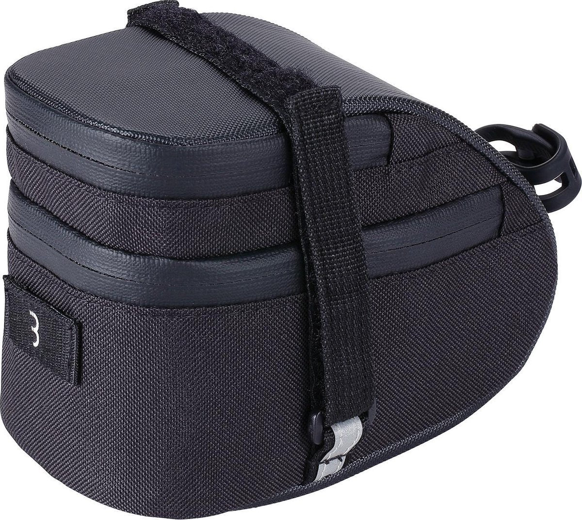 Bbb cycling easypack sacoche de selle vélo 0,75 litre - sac de vélo de course - sac de cyclisme - résistant à l'eau - noir - taille l - bsb-31l