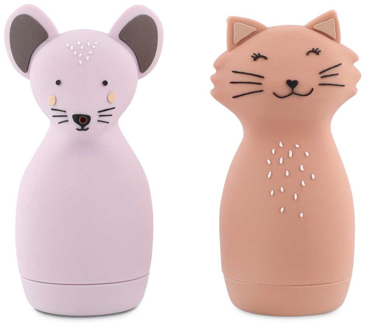 Trixie | jouets de bain pulvérisant des animaux - mrs. chat mme. souris - jouet de bain - 0m+ - facile à saisir