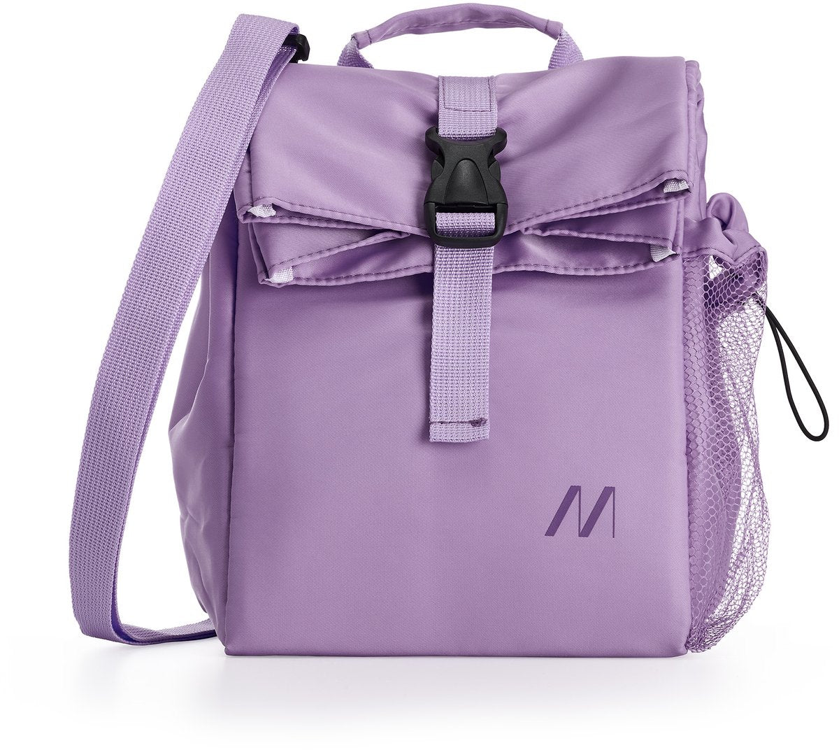 Sac isotherme Muitomas 8 litres - isolation thermique - un compartiment central - poche latérale pour bouteille - bandoulière réglable - violet