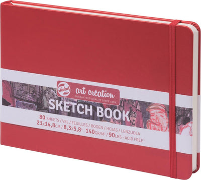 Talens art création carnet de croquis rouge 14,8 x 21 cm 140 g 80 feuilles
