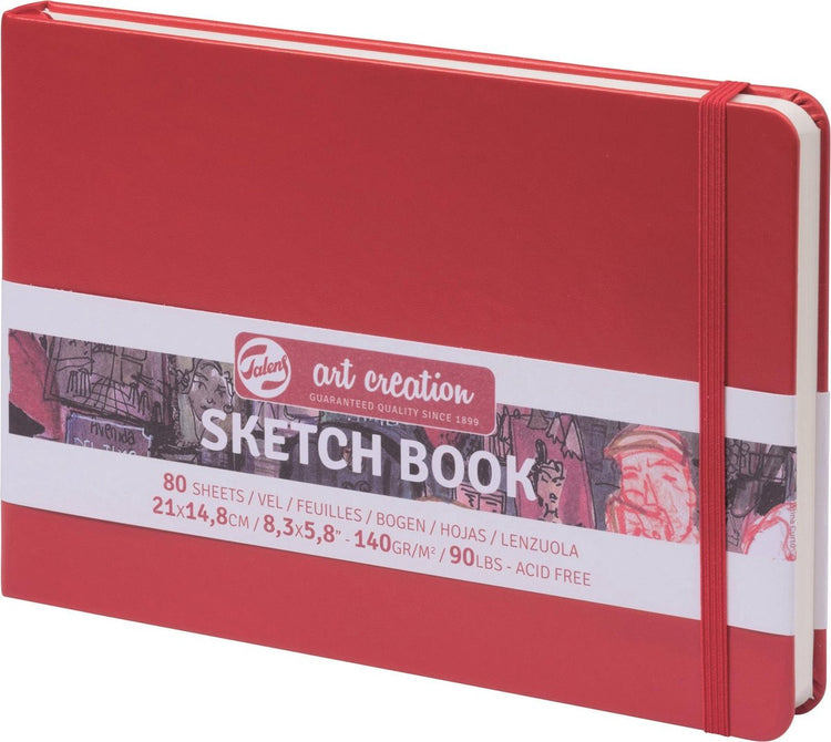 Talens art création carnet de croquis rouge 14,8 x 21 cm 140 g 80 feuilles