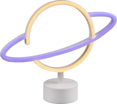 Rl vis ta planète de réalité lumineuse - lampe de table - blanc - incl. 1x SMD 1,6 W - Connexion USB - ne convient pas pour variateur externe - convient pour alimentation par batterie