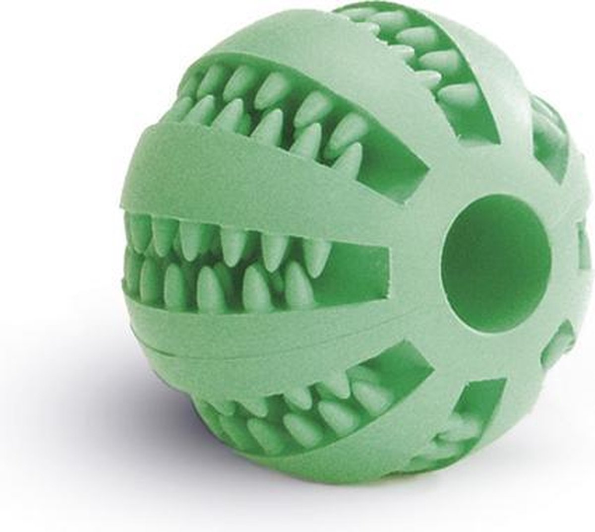 Beeztees balle de massage - jouet pour chien - caoutchouc - menthe - 7 cm