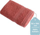 Faire taire. serviette vivante hush living - par pièce - 50×100 cm - 100% coton - qualité lourde 500g m2 - bordure élégante et boucle de suspension - corail