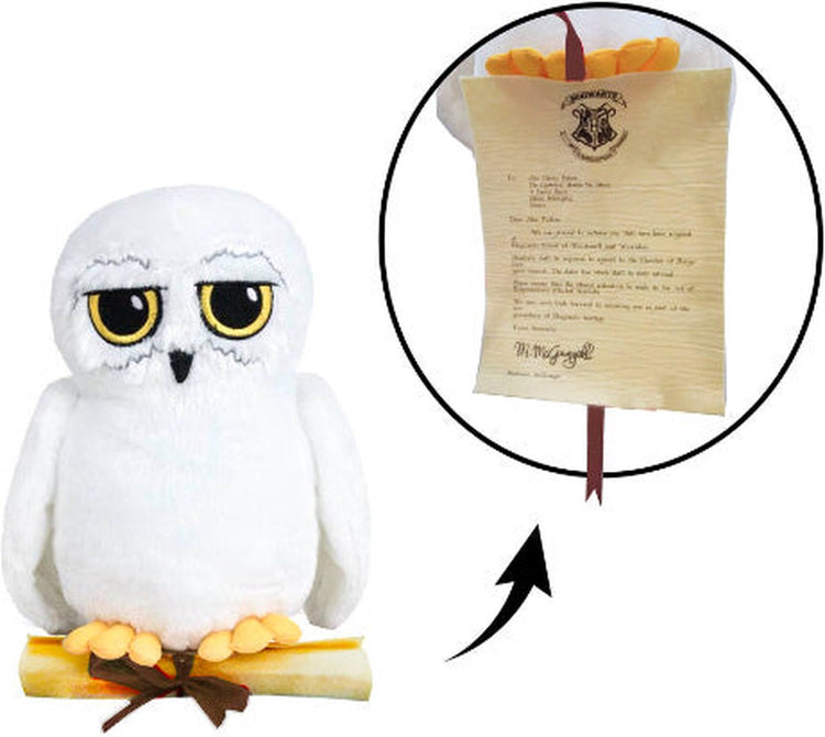 Harry Potter - peluche - Hedwige la chouette avec lettre - play by play - t300 - 25 cm