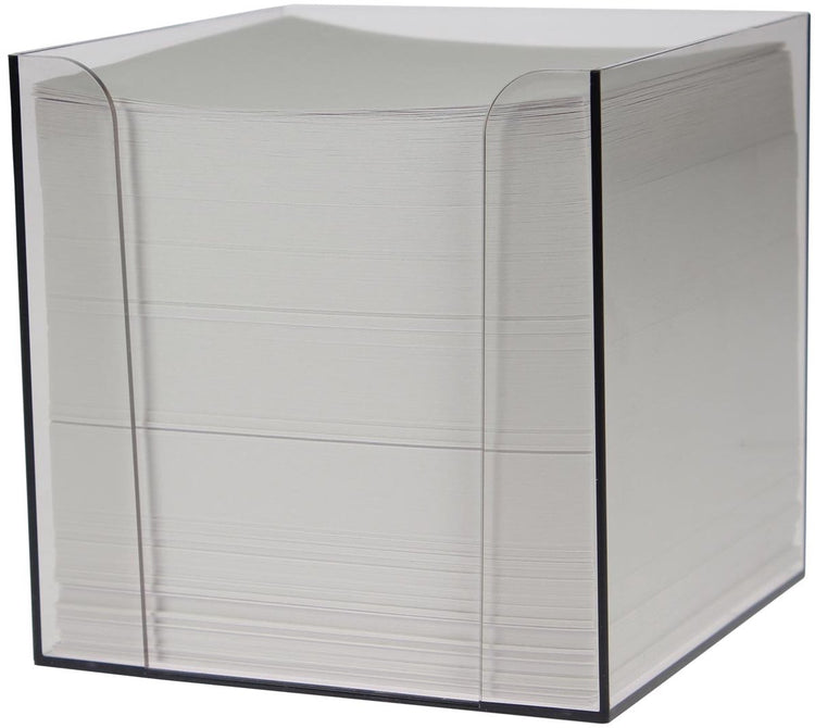 Cube mémo sans marque sans marque 9,5x9,5x9,5cm blanc