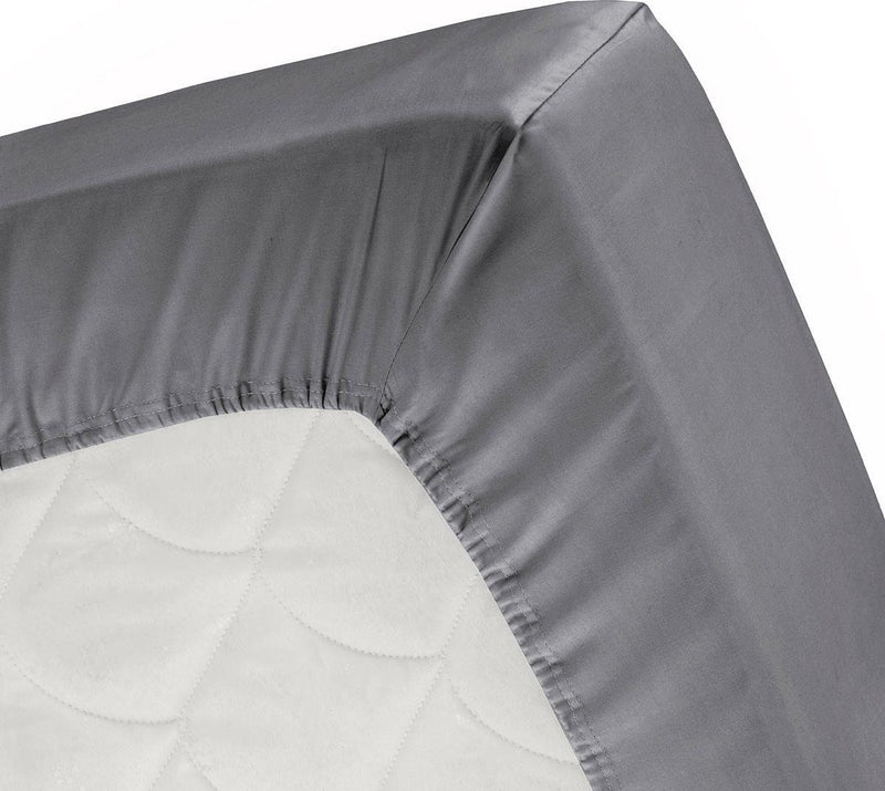 Cendrillon - drap-housse surmatelas - jusqu'à 15 cm de hauteur de matelas - 160x200 210 cm - anthracite