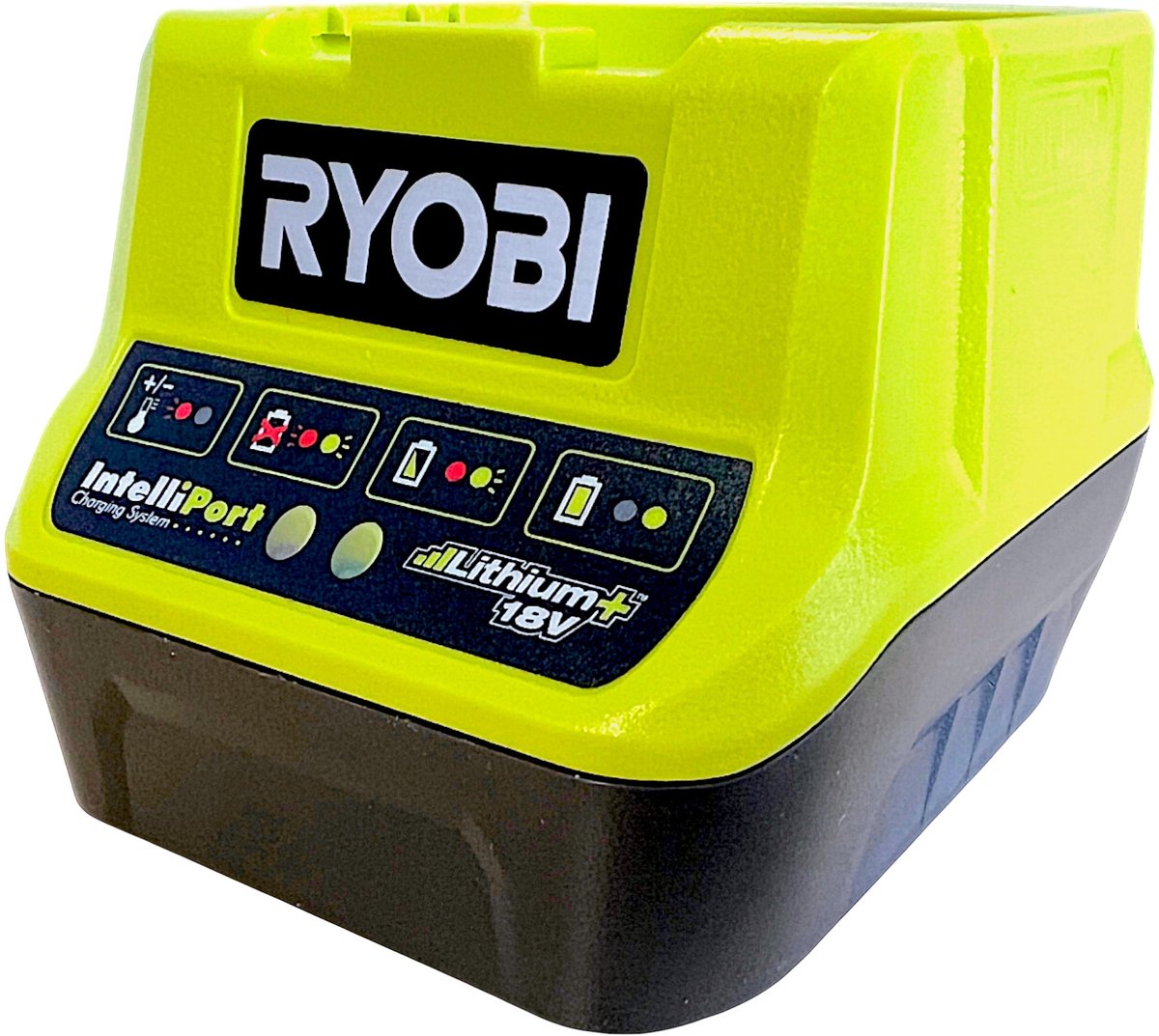 Série Ryobi one+ - chargeur de batterie compact - 18v - 2.0a - Indicateurs LED