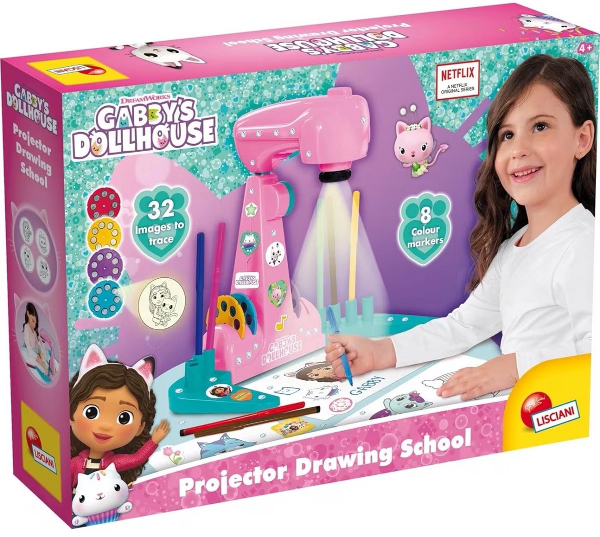 École de dessin de projecteur de maison de poupée de Lisciani Gabby