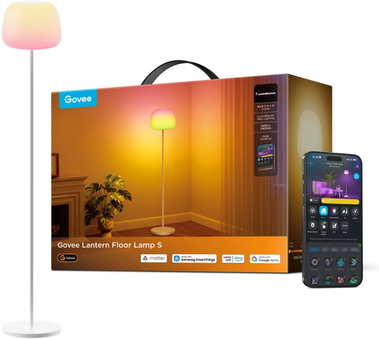 Govee lanterne lampadaire s rgbicww lampadaire matière 1400 lm