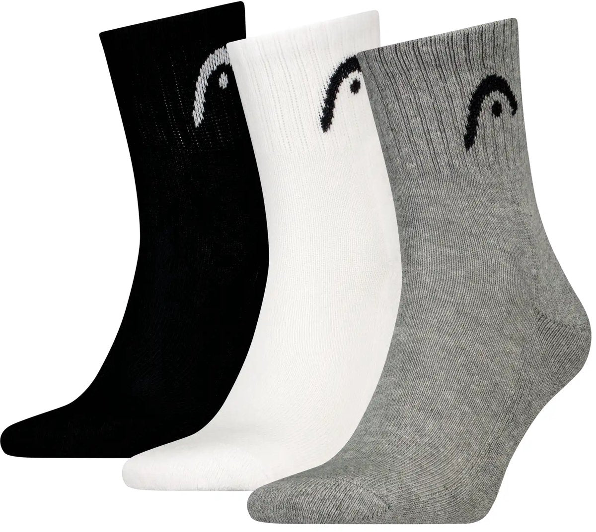 Head - unisexe - chaussettes de sport tous sports - entraînement - pack de 3 - taille 43-46