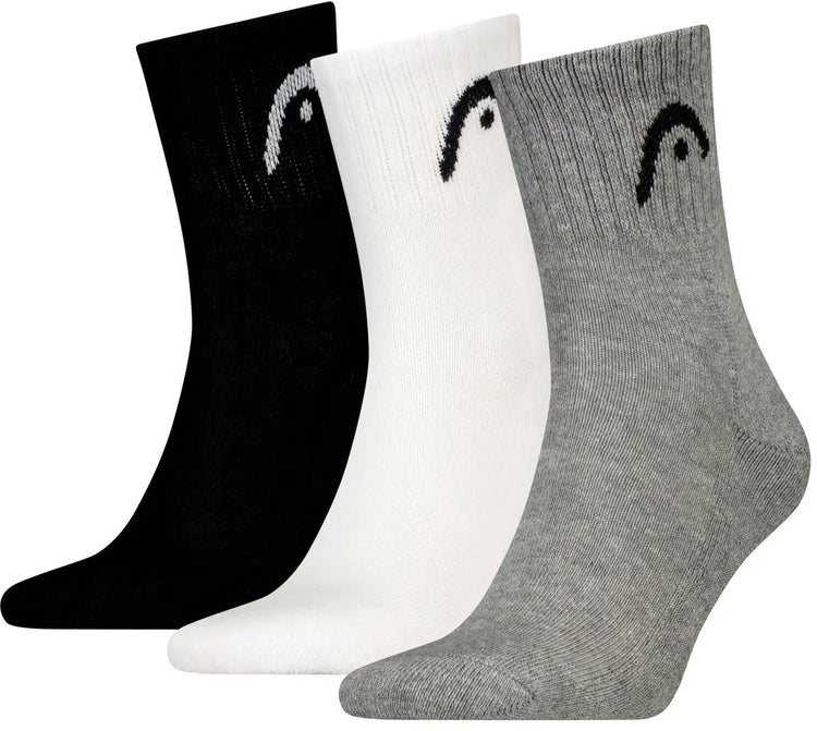 Head - unisexe - chaussettes de sport tous sports - entraînement - pack de 3 - taille 43-46