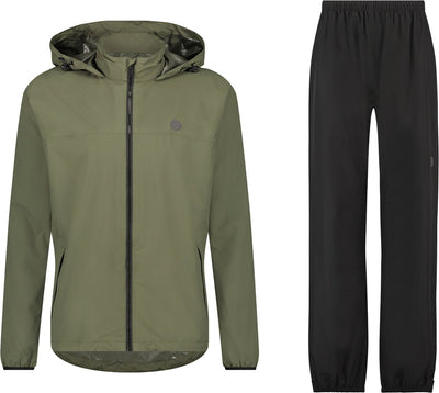 Agu go combinaison de pluie essentielle femmes hommes - vert - xxl - imperméable et respirant