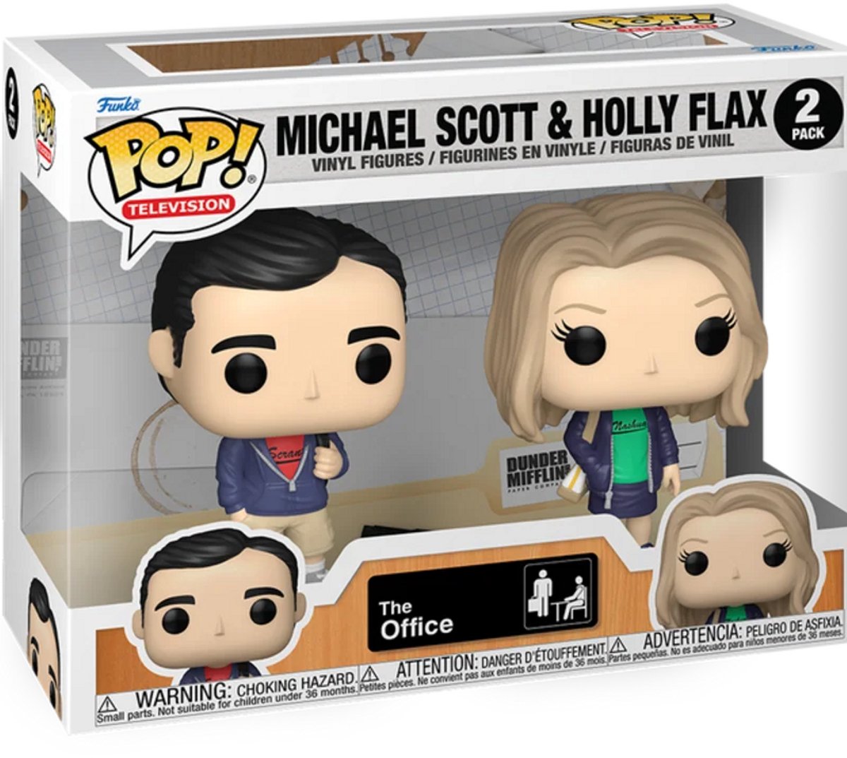 Funko-pop ! télévision : le bureau - Michael Scott Holly Flax 2-pack