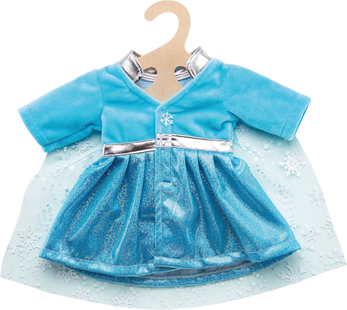 Doll Dress Ice Princess avec cap, 28-35 cm