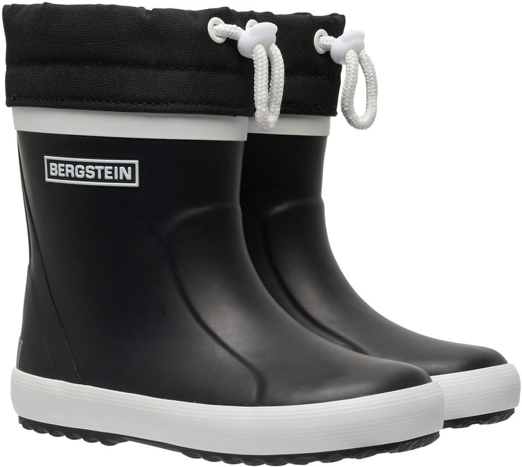 Bottes de pluie junior unisexes Bergstein Classic Thermo - noir