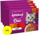 Nourriture pour chat Whiskas - adulte 1+ - gelée de variations classiques duo - 4x12x85g