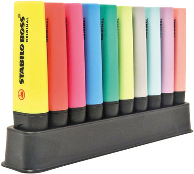 Stabilo boss original pastel surligneur ensemble de bureau - 10 pcs.
