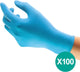 Ansell touchntuff® 92-670 - gants jetables en nitrile, sans latex, sans poudre, xl, bleu, 100 pièces (0,11-0,13 mm)