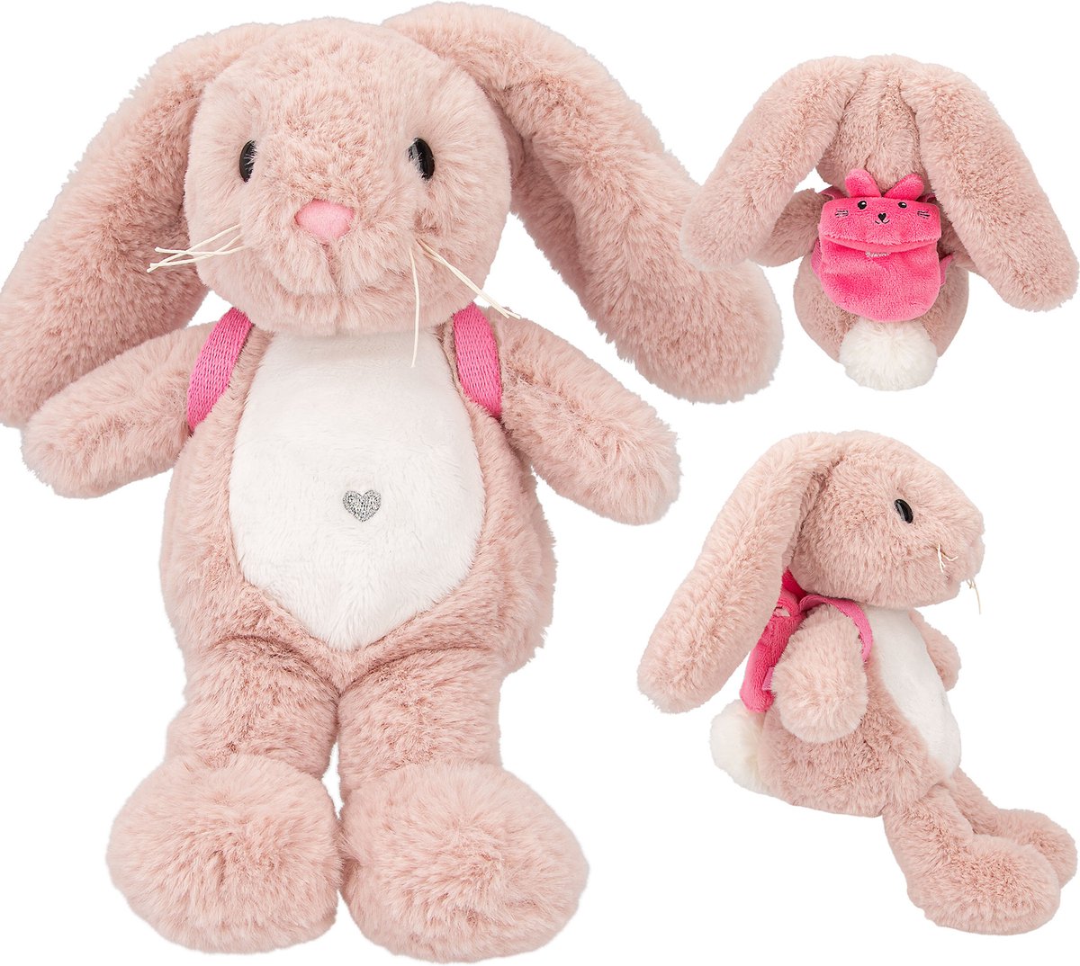 Depesche - peluche princesse mimi lapin nelly avec sac à dos