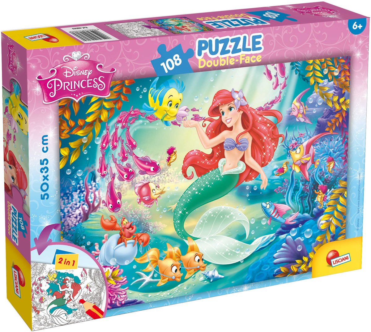 Lisciani puzzle df plus 108 la petite sirène