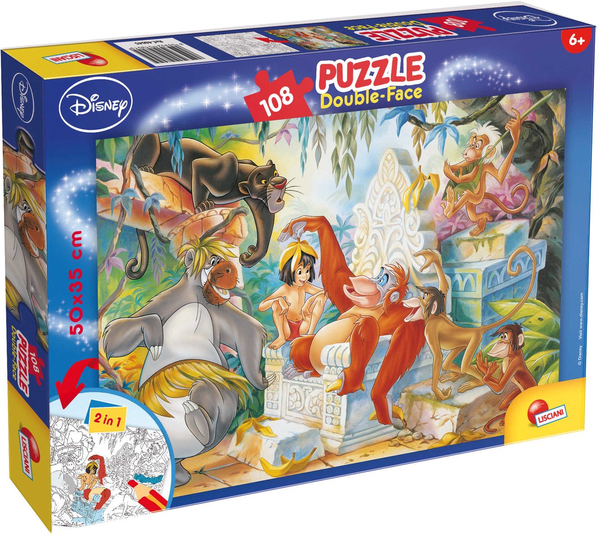 Lisciani puzzle df plus 108 le livre de la jungle