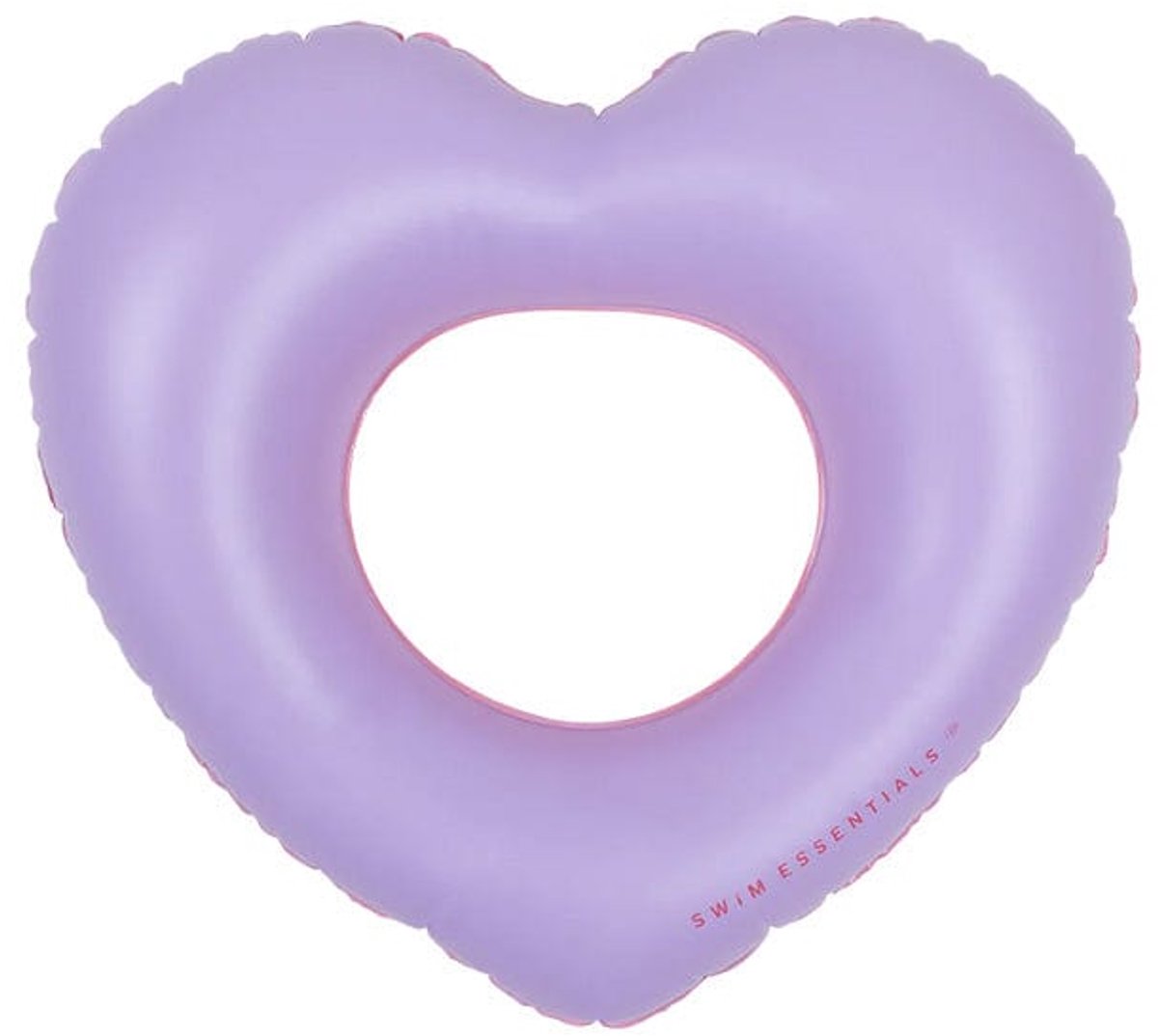 Tons emblématiques | Ruban de natation du cœur rouge violet Ø 90 cm