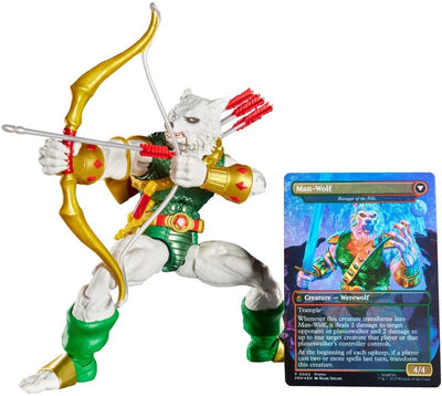 Hasbro Marvel Legends Magic : la figurine d'action de rassemblement homme-loup (plus une carte en aluminium exclusive) figurine d'action de 15 cm