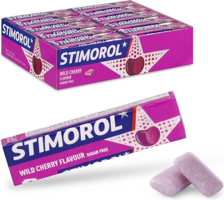 Stimorol cerise sauvage - chewing-gum - sans sucre - 1x30 pièces