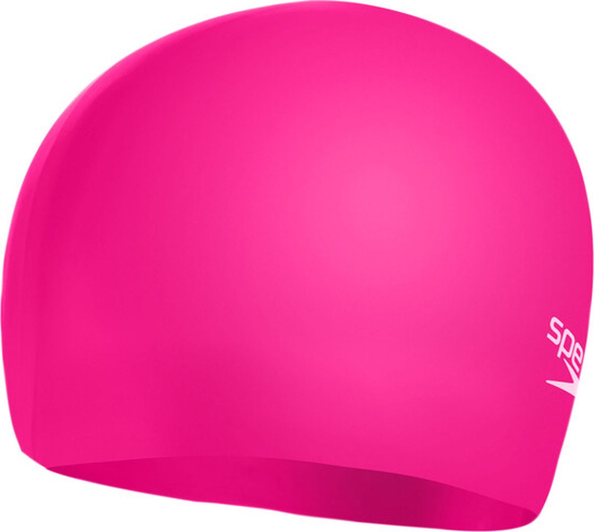 Bonnet de bain junior en silicone moulé uni Speedo - rose