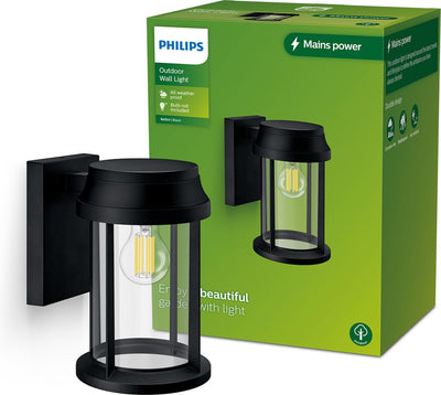 Philips LED Applique Philips Bellini ronde - noire - E27
