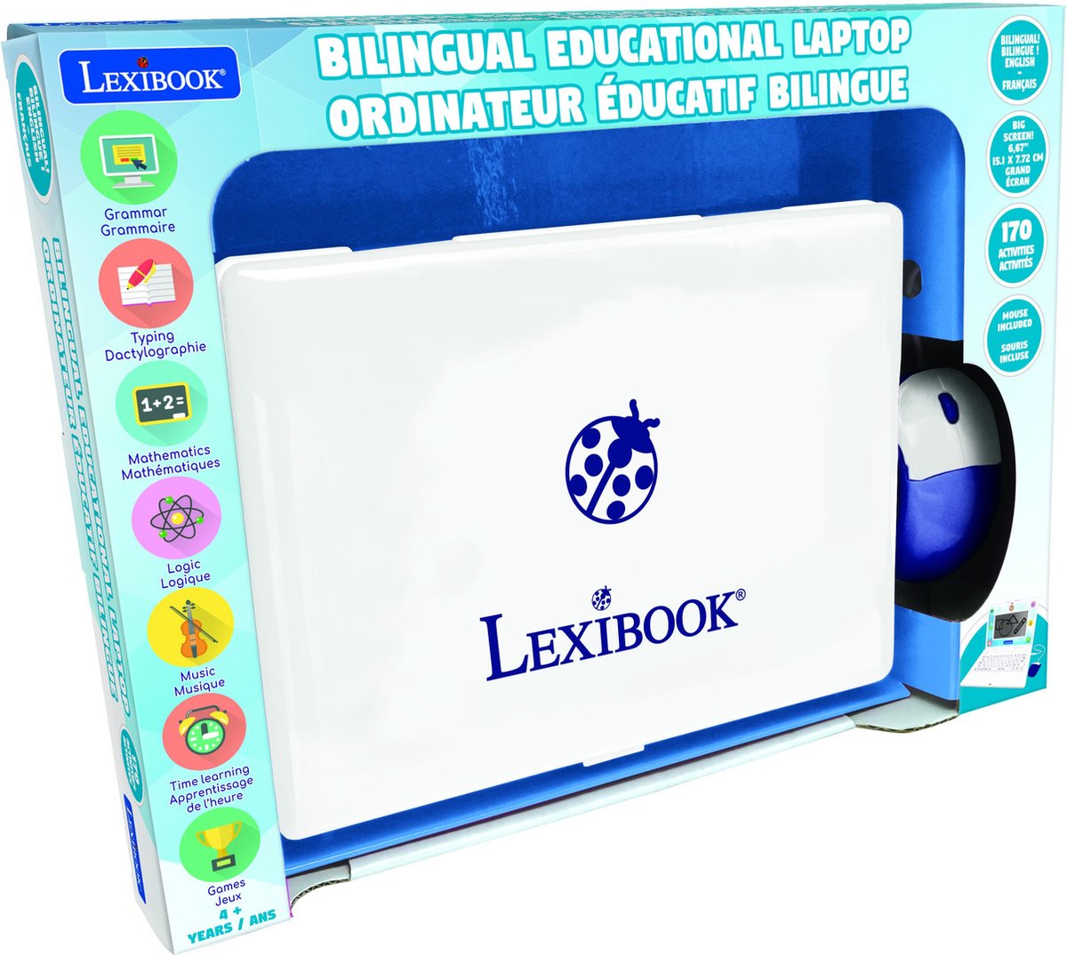 Lexibook ordinateur portable 6.7” éducatif bilingue English et français
