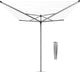 Sèche-linge Brabantia top spinner - 40 m - avec ancrage au sol en métal - gris métallisé