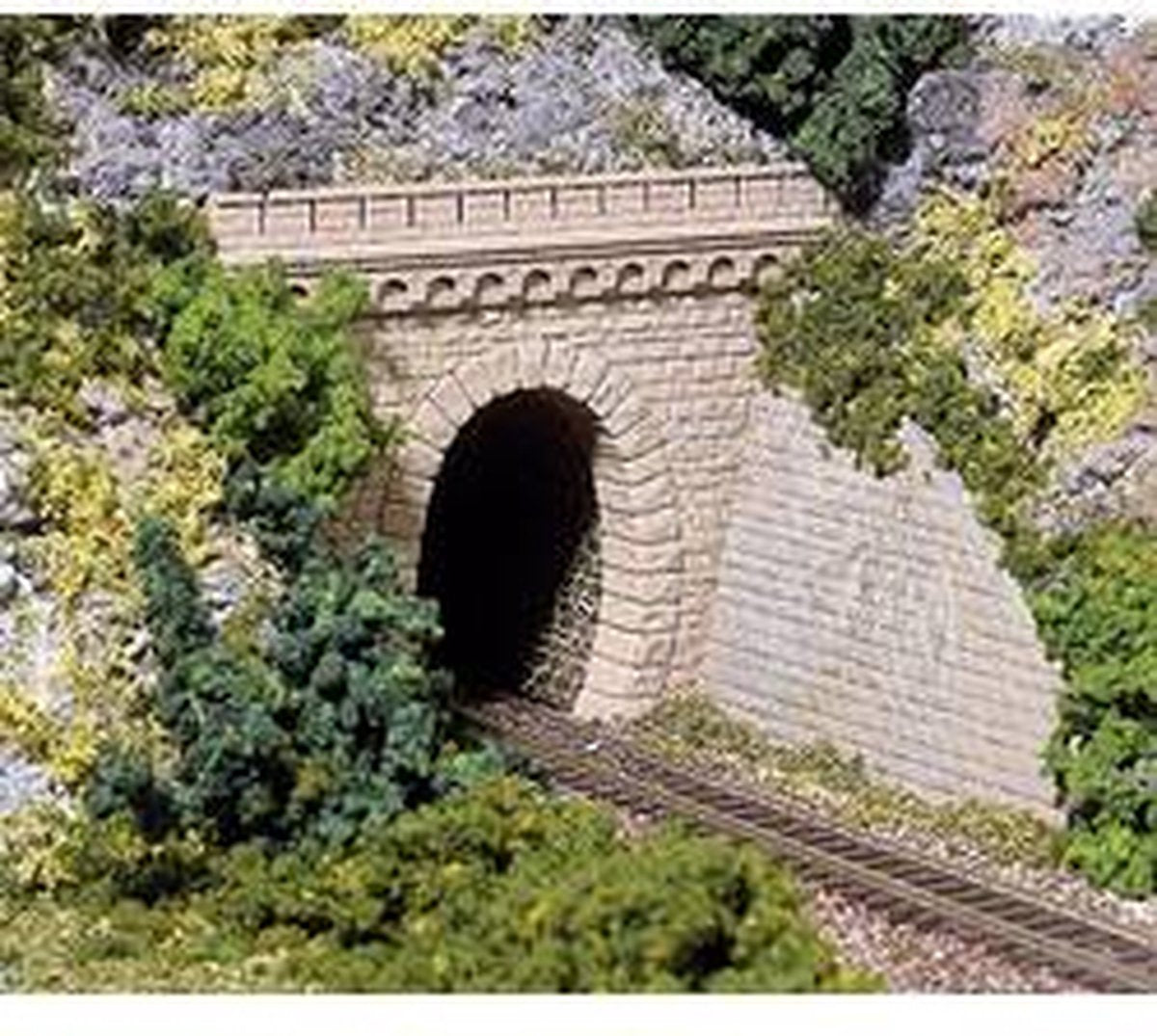 Auhagen 41 586 h0 Portail de tunnel 1 voie modèle plastique