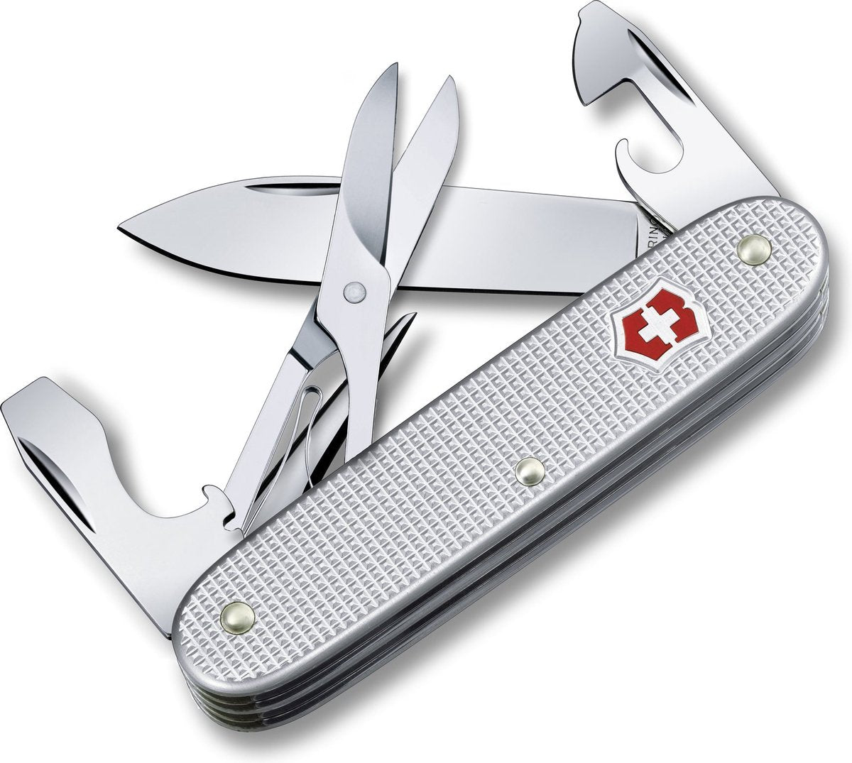 Couteau de poche Victorinox Pioneer X 9 fonctions argent alox